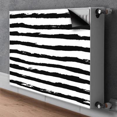 Magnetic radiator mat Zebra pattern