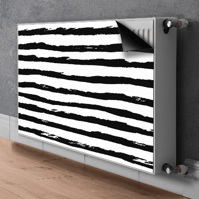 Magnetic radiator mat Zebra pattern