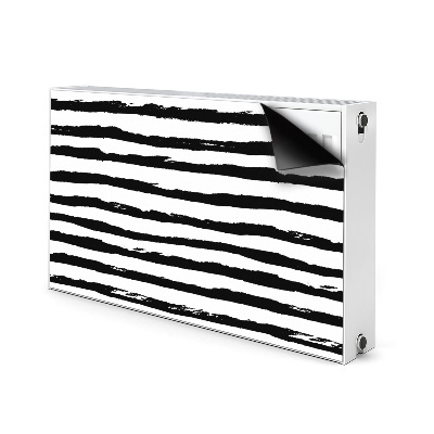 Magnetic radiator mat Zebra pattern