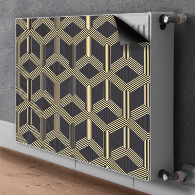 Magnetic radiator mat Geometric pattern