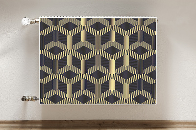 Magnetic radiator mat Geometric pattern