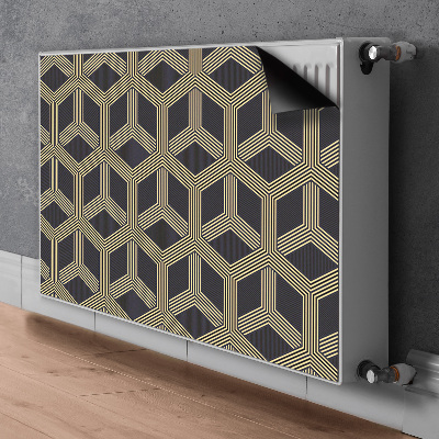 Magnetic radiator mat Geometric pattern