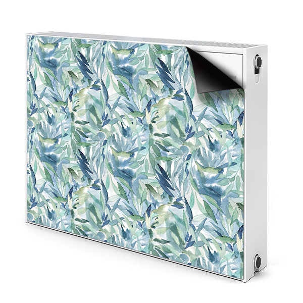 Decorative radiator mat Pastel leaves