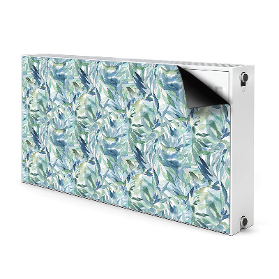 Decorative radiator mat Pastel leaves