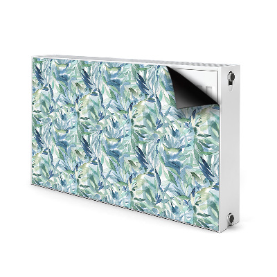 Decorative radiator mat Pastel leaves