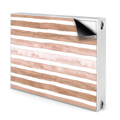 Radiator cover Brown stripes