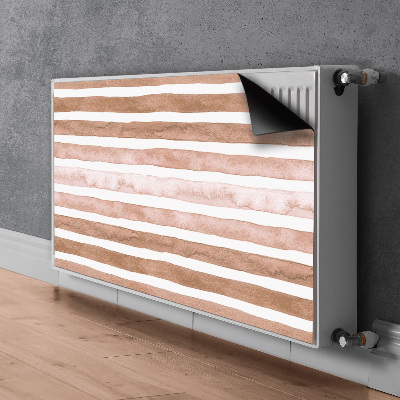 Radiator cover Brown stripes