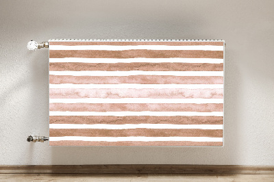 Radiator cover Brown stripes