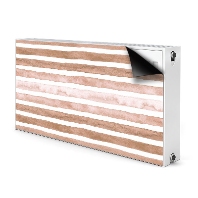 Radiator cover Brown stripes