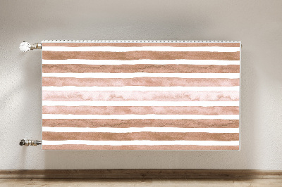 Radiator cover Brown stripes