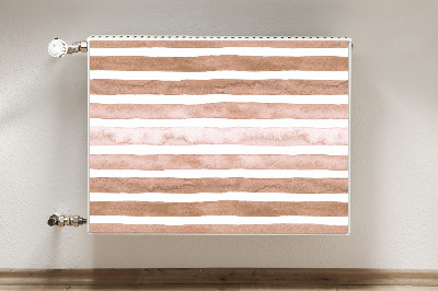 Radiator cover Brown stripes