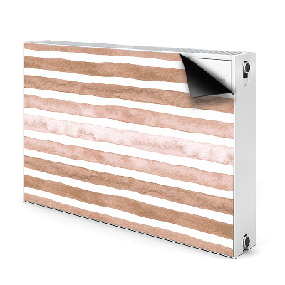 Radiator cover Brown stripes