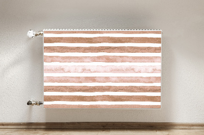 Radiator cover Brown stripes