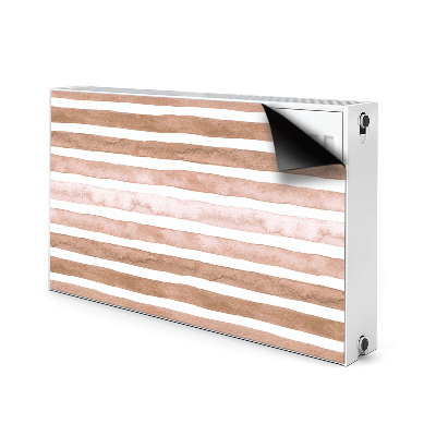 Radiator cover Brown stripes