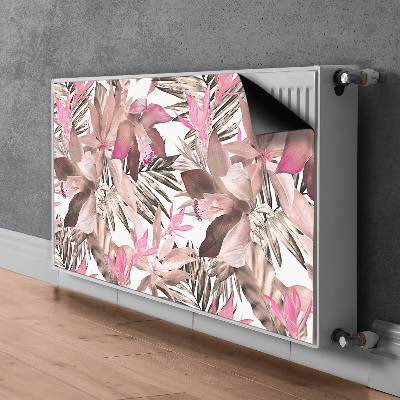 Magnetic radiator mat Tropical pink