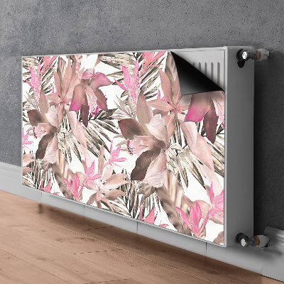 Magnetic radiator mat Tropical pink