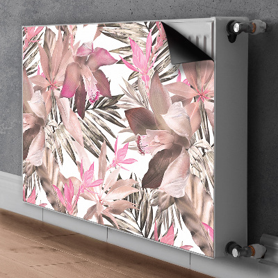 Magnetic radiator mat Tropical pink