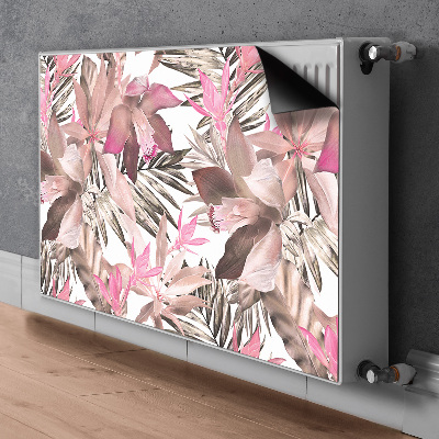 Magnetic radiator mat Tropical pink