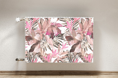 Magnetic radiator mat Tropical pink