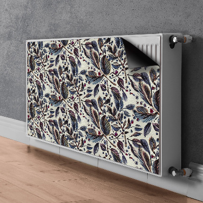 Magnetic radiator mat Vintage leaves