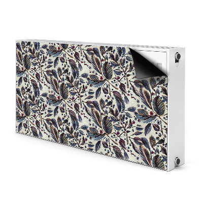 Magnetic radiator mat Vintage leaves