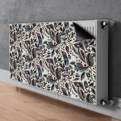 Magnetic radiator mat Vintage leaves