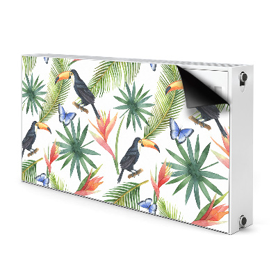 Magnetic radiator mat Toucans on a branch