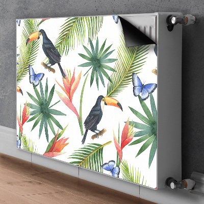 Magnetic radiator mat Toucans on a branch