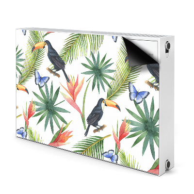 Magnetic radiator mat Toucans on a branch