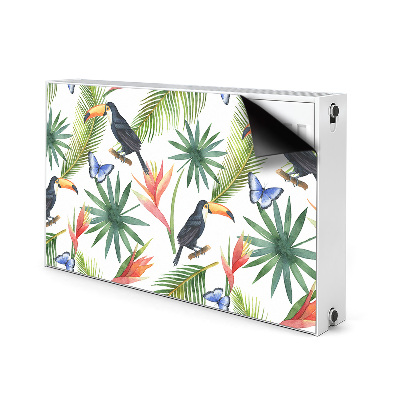 Magnetic radiator mat Toucans on a branch