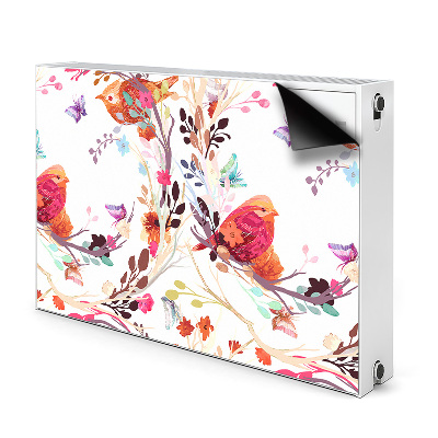 Magnetic radiator mat Birds on the branch