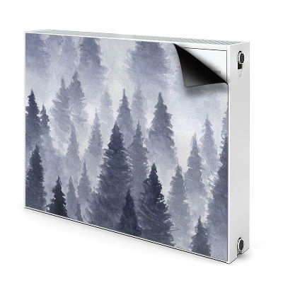 Decorative radiator cover Landscape forest