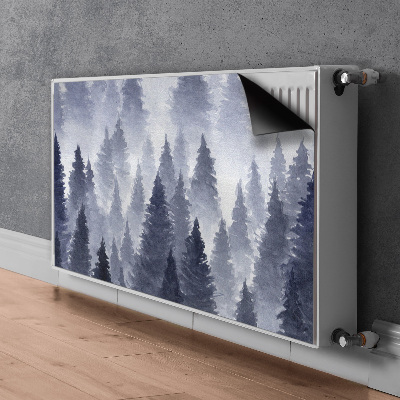 Decorative radiator cover Landscape forest