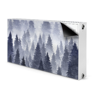 Decorative radiator cover Landscape forest