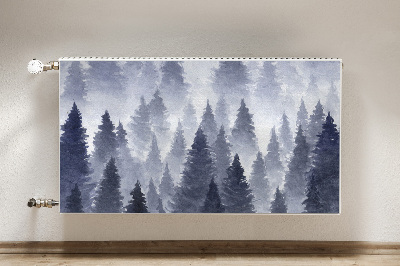 Decorative radiator cover Landscape forest