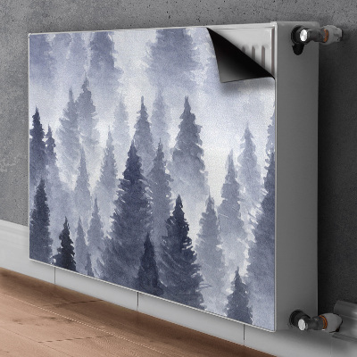 Decorative radiator cover Landscape forest