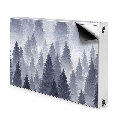 Decorative radiator cover Landscape forest