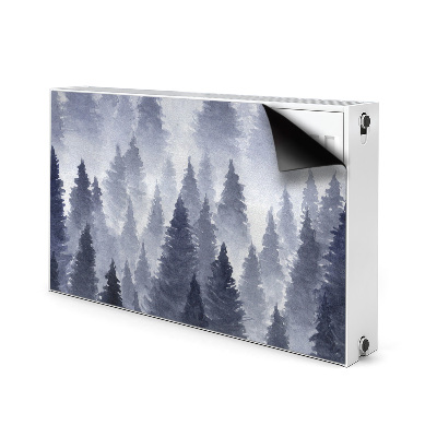 Decorative radiator cover Landscape forest