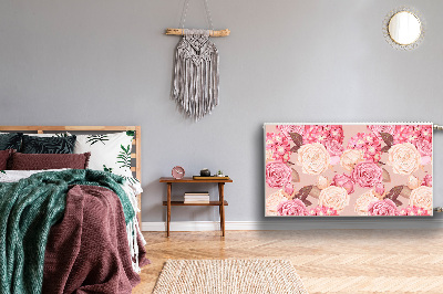 Magnetic radiator mat Roses and hydrangeas