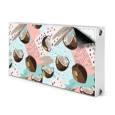 Decorative radiator mat Coconut nuts