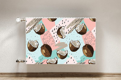 Decorative radiator mat Coconut nuts