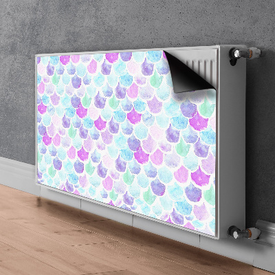 Decorative radiator cover Colorful drops