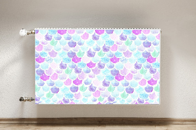 Decorative radiator cover Colorful drops