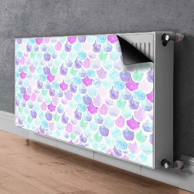 Decorative radiator cover Colorful drops