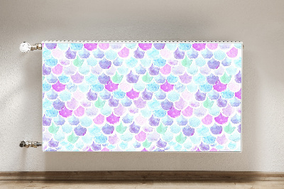 Decorative radiator cover Colorful drops