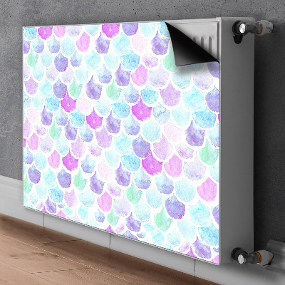 Decorative radiator cover Colorful drops