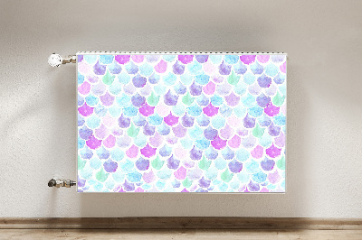 Decorative radiator cover Colorful drops