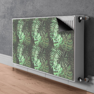 Decorative radiator cover Tropical monster