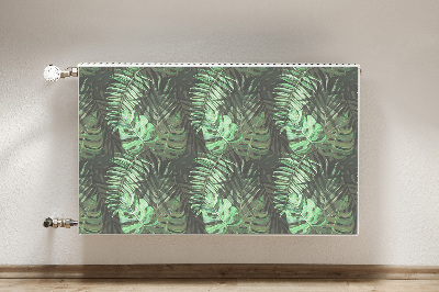 Decorative radiator cover Tropical monster