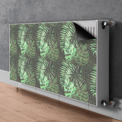 Decorative radiator cover Tropical monster